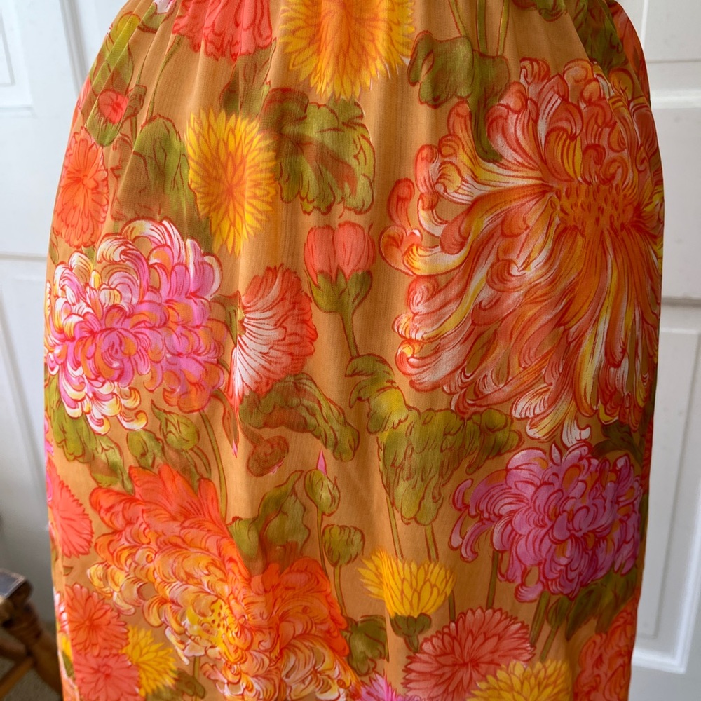 Vintage Bright Floral Vanity Fair Half Slip Size Medium - Picture 7 of 11